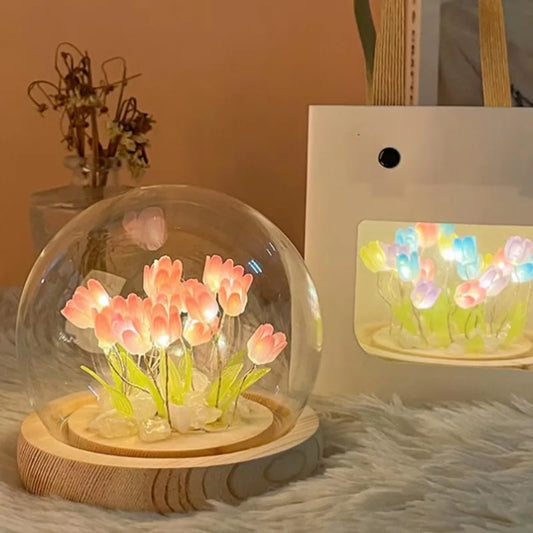 Eternal Love Tulip Lamp – Handcrafted &amp; Enchanting