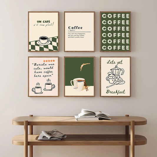 Retro Coffee Diver Poster