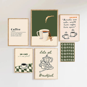 Retro Coffee Diver Poster