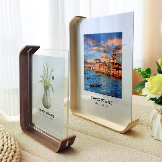 Acrylic and Wood Photo Frame