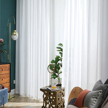 Luxurious chiffon window curtains